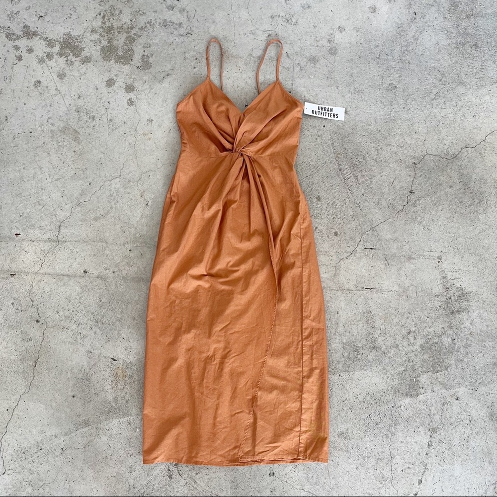 Urban Outfitters NWT Rocky Twist-Front Midi Dress